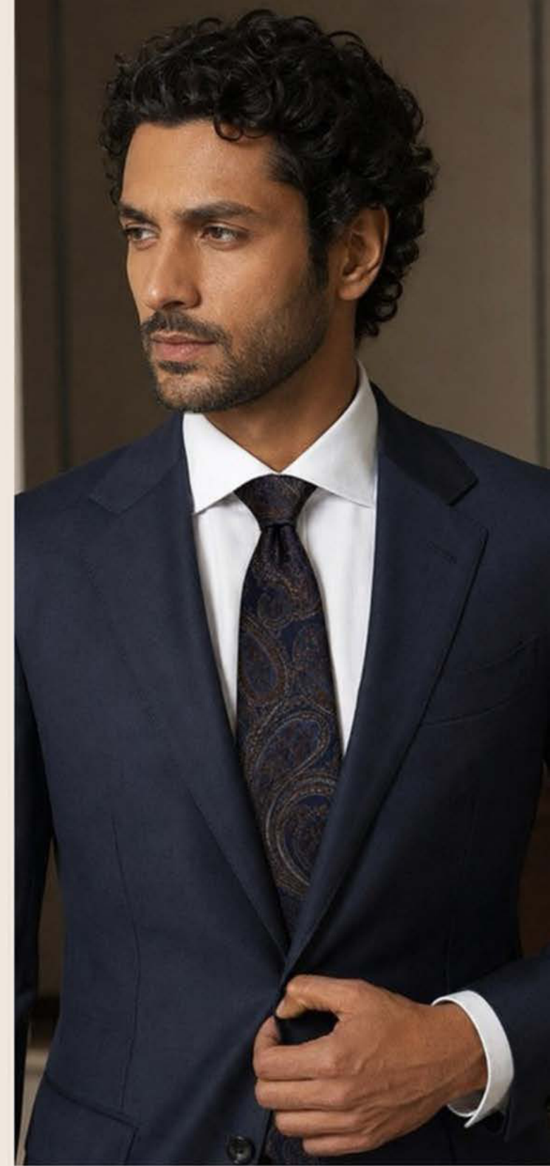 Midnight Paisley Tie for Men