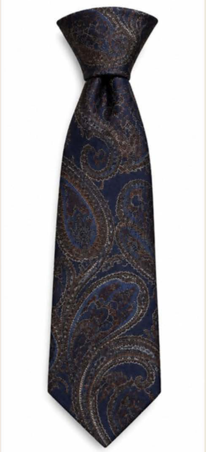 Midnight Paisley Tie for Men