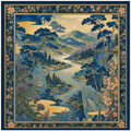 Midnight Valley Silk Scarf