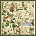 Paradise Toile Silk Scarf