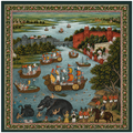 River Pageant Silk Scarf