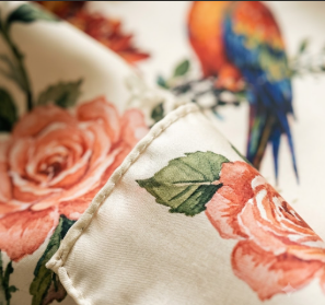 Rose & Parrot Scarf