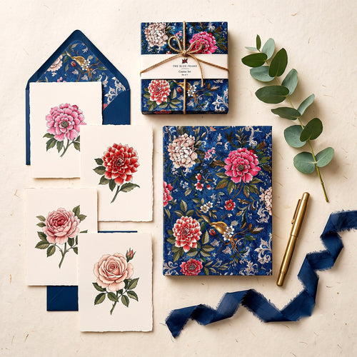 Blue Peony Stationery Set — catalogue