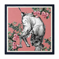 Blush Panther Men's Silk Scarf — flat lay of the hand-painted silk print