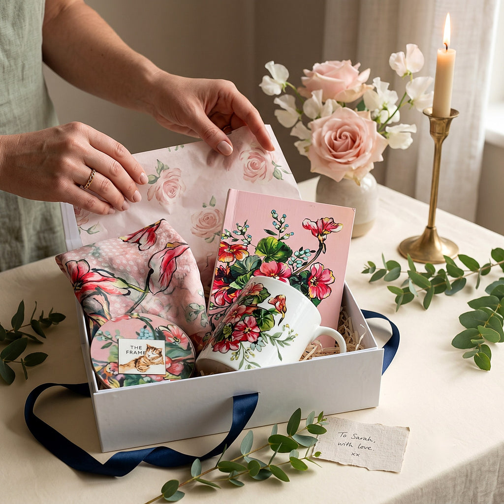 Curated Gift Box Blush Bloom — lifestyle