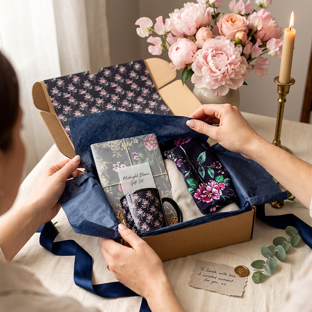 Curated Gift Box Midnight Bloom — lifestyle