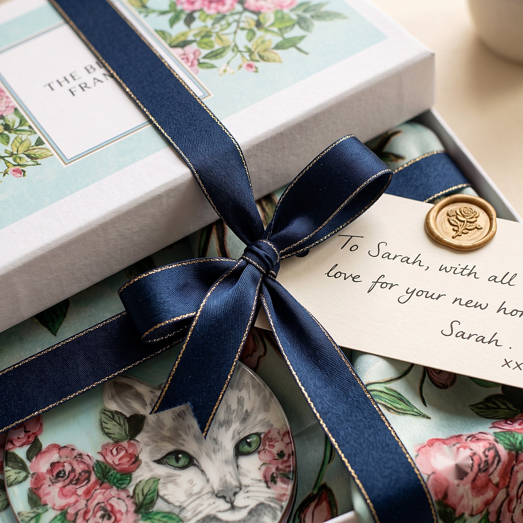 Curated Gift Box Teal Bloom — detail