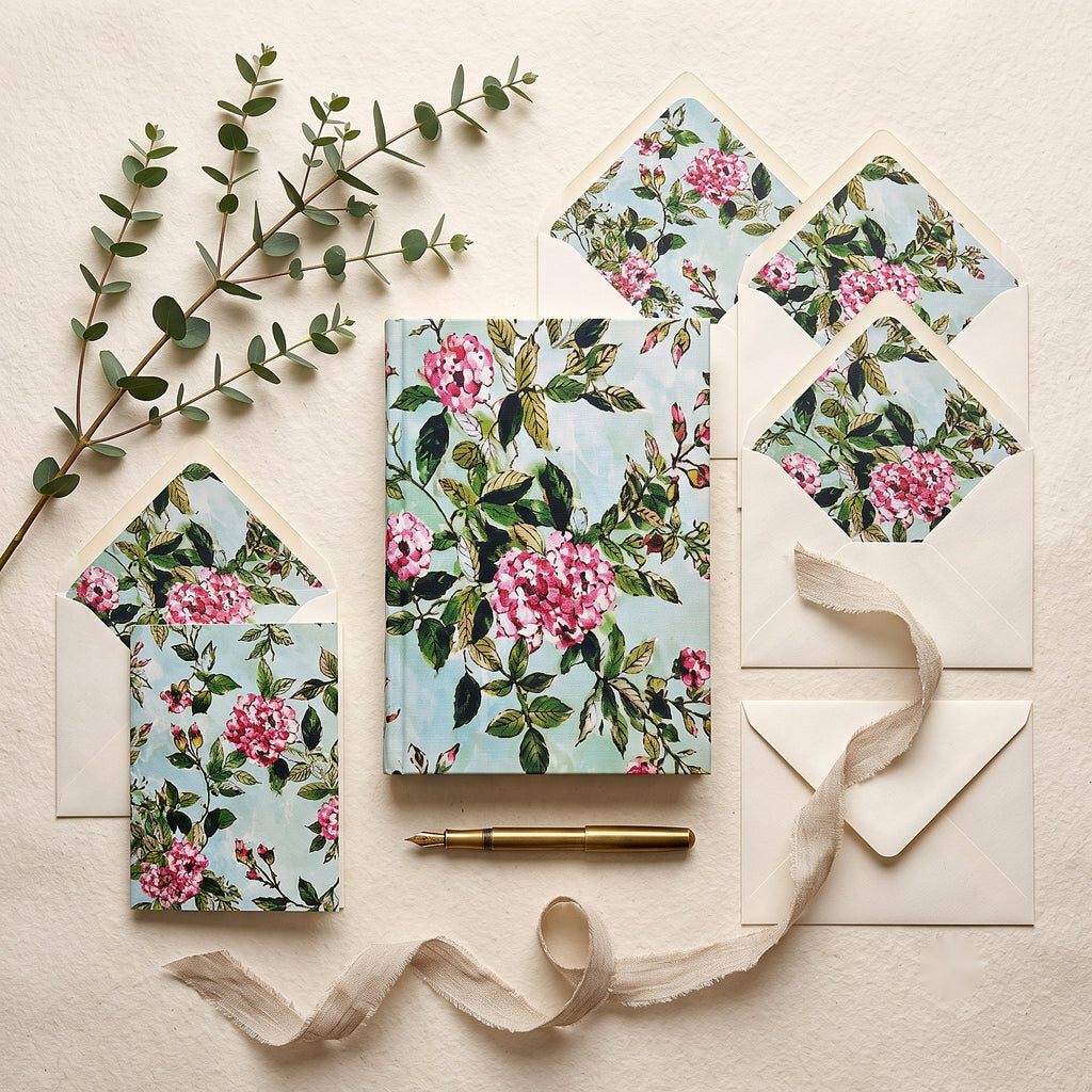 Floral Note Card Set — detail