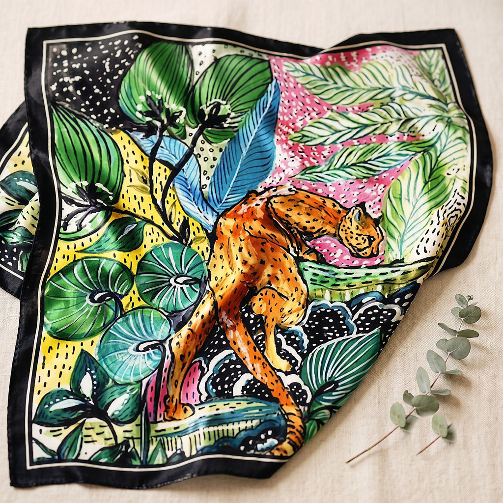 Jungle Leopard Silk Scarf — catalogue