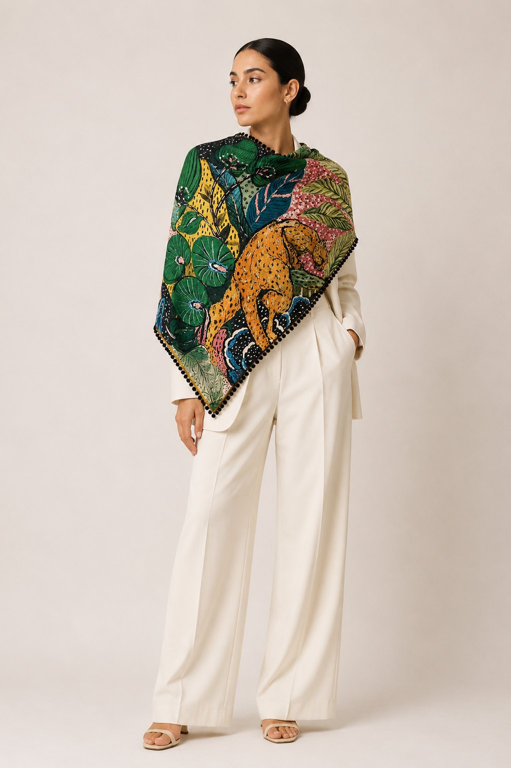 Jungle Leopard Silk Scarf