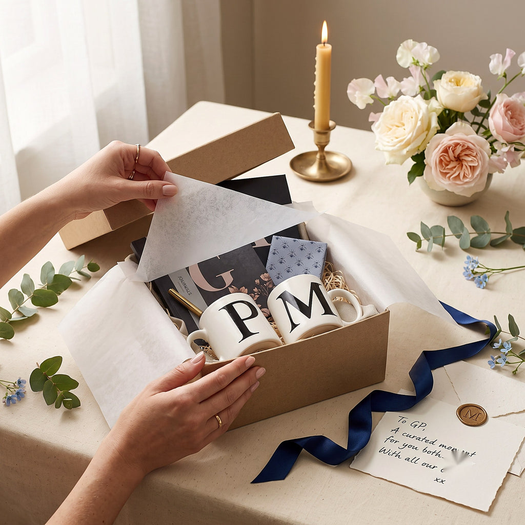 Monogram Mug Gift Box — lifestyle