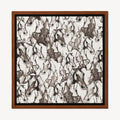 Wild Horses Men's Silk Scarf — flat lay of the hand-painted silk print